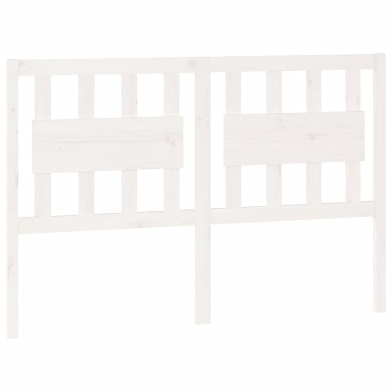 vidaXL fehér tömör fenyőfa ágyfejtámla 145,5 x 4 x 100 cm