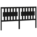 vidaXL fekete tömör fenyőfa ágyfejtámla 155,5x4x100 cm