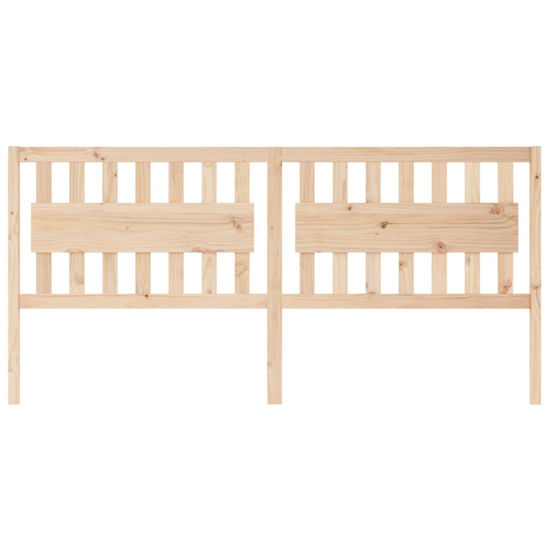 vidaXL tömör fenyőfa ágyfejtámla 205,5 x 4 x 100 cm