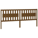 vidaXL mézbarna tömör fenyőfa ágyfejtámla 205,5x4x100 cm