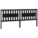vidaXL fekete tömör fenyőfa ágyfejtámla 205,5 x 4 x 100 cm