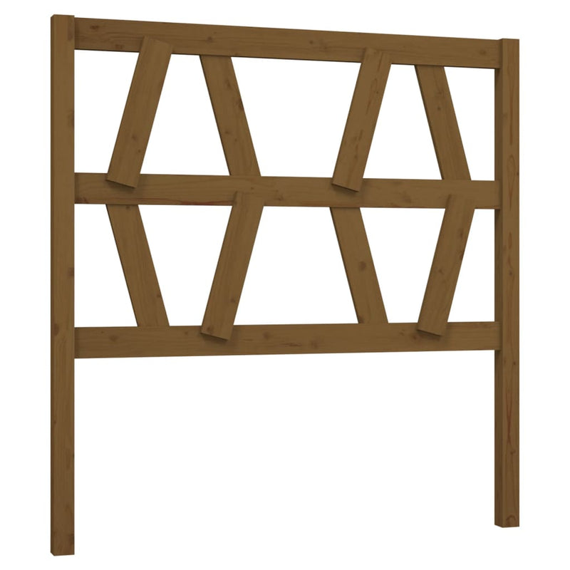 vidaXL mézbarna tömör fenyőfa ágyfejtámla 96 x 4 x 100 cm