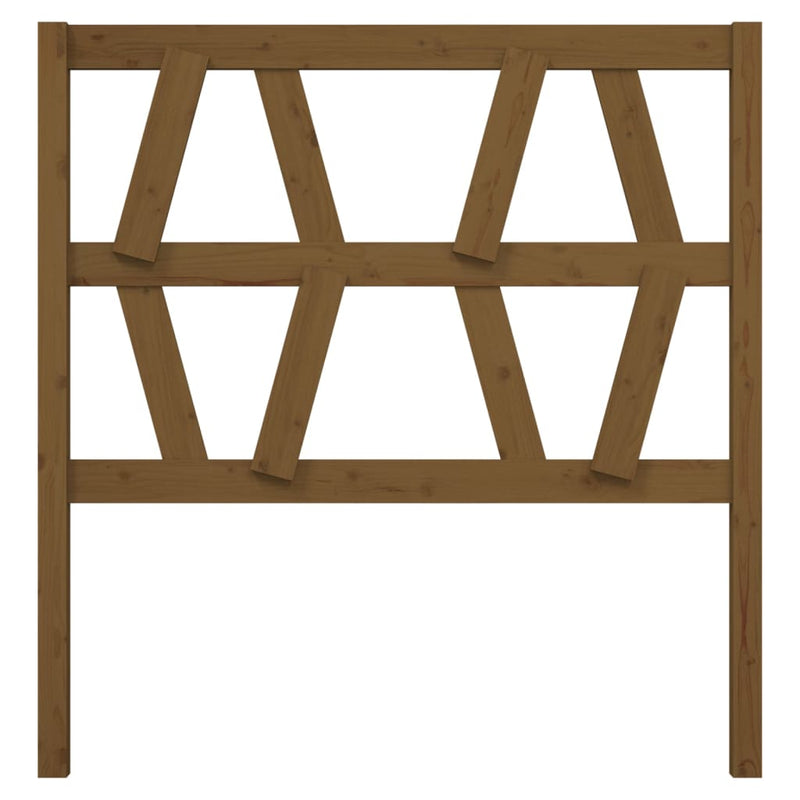 vidaXL mézbarna tömör fenyőfa ágyfejtámla 96 x 4 x 100 cm