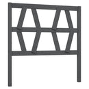 vidaXL szürke tömör fenyőfa ágyfejtámla 106 x 4 x 100 cm