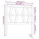 vidaXL szürke tömör fenyőfa ágyfejtámla 106 x 4 x 100 cm