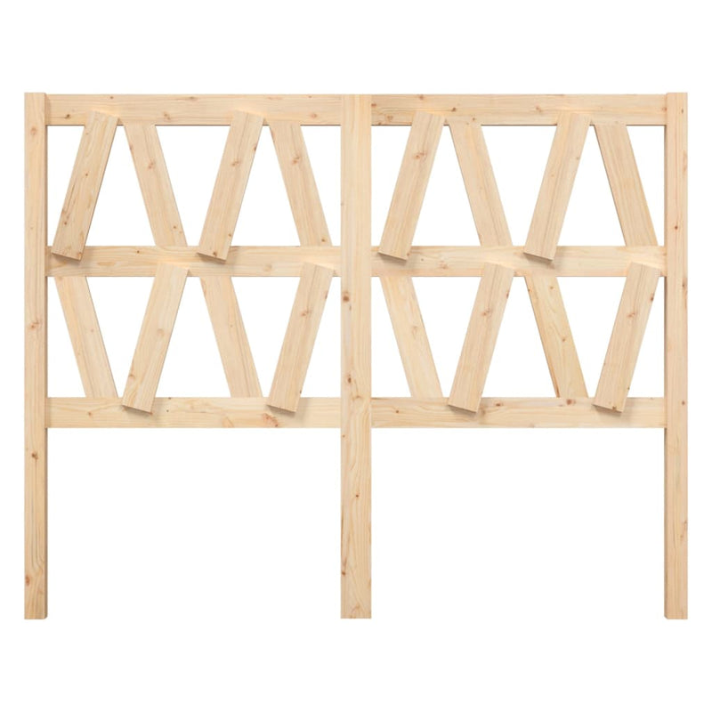 vidaXL tömör fenyőfa ágyfejtámla 126 x 4 x 100 cm