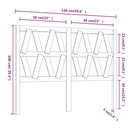 vidaXL tömör fenyőfa ágyfejtámla 126 x 4 x 100 cm