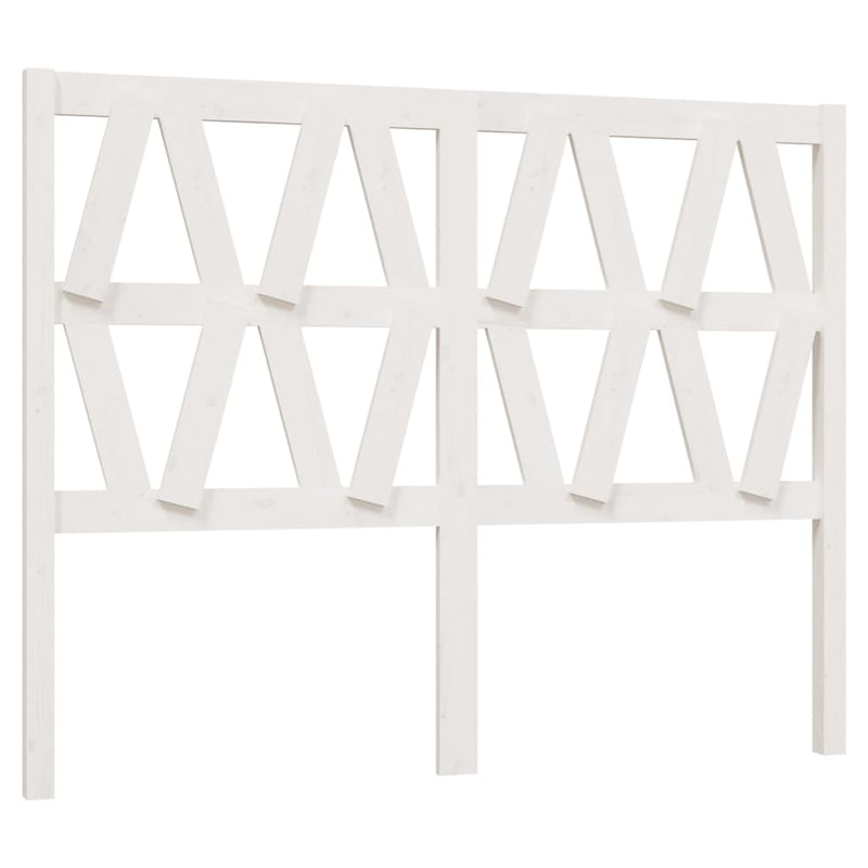 vidaXL fehér tömör fenyőfa ágyfejtámla 126 x 4 x 100 cm