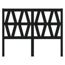 vidaXL fekete tömör fenyőfa ágyfejtámla 126 x 4 x 100 cm