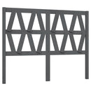 vidaXL szürke tömör fenyőfa ágyfejtámla 146 x 4 x 100 cm