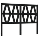 vidaXL fekete tömör fenyőfa ágyfejtámla 166 x 4 x 100 cm