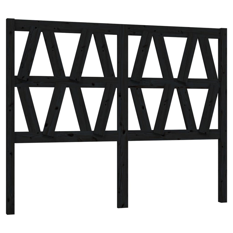 vidaXL fekete tömör fenyőfa ágyfejtámla 166 x 4 x 100 cm
