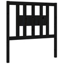 vidaXL fekete tömör fenyőfa fejtámla 81 x 4 x 100 cm