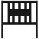 vidaXL fekete tömör fenyőfa fejtámla 81 x 4 x 100 cm