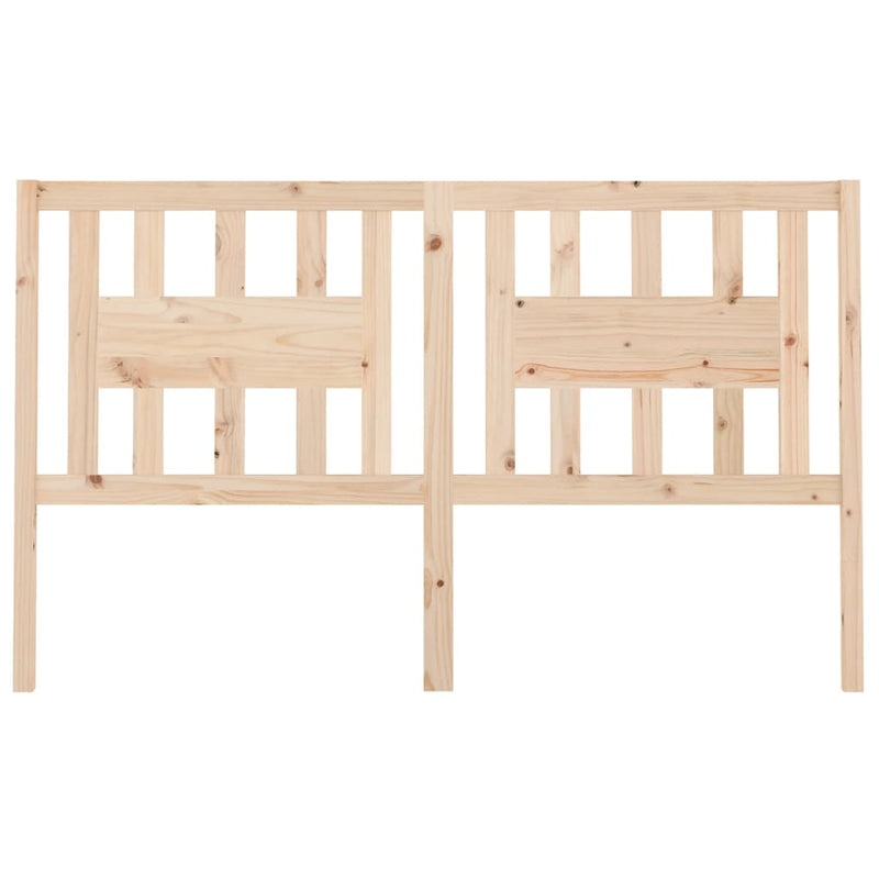 vidaXL tömör fenyőfa fejtámla 126 x 4 x 100 cm