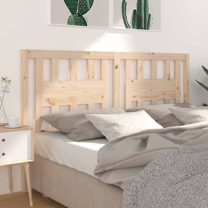 vidaXL tömör fenyőfa fejtámla 126 x 4 x 100 cm