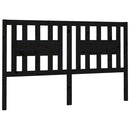 vidaXL fekete tömör fenyőfa fejtámla 166 x 4 x 100 cm