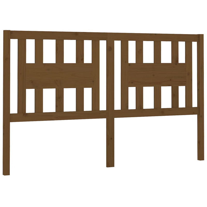 vidaXL mézbarna tömör fenyőfa fejtámla 206 x 4 x 100 cm
