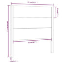 vidaXL tömör fenyőfa fejtámla 81 x 4 x 100 cm