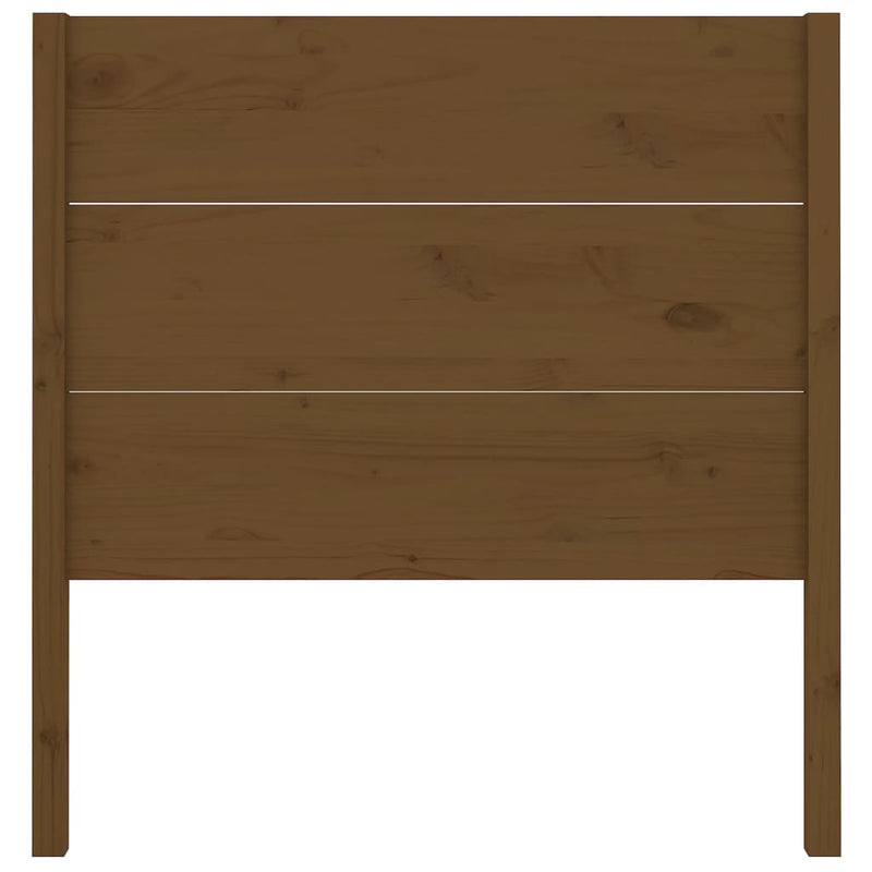 vidaXL mézbarna tömör fenyőfa fejtámla 81 x 4 x 100 cm