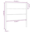 vidaXL mézbarna tömör fenyőfa fejtámla 81 x 4 x 100 cm