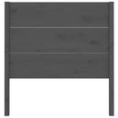 vidaXL szürke tömör fenyőfa fejtámla 96 x 4 x 100 cm