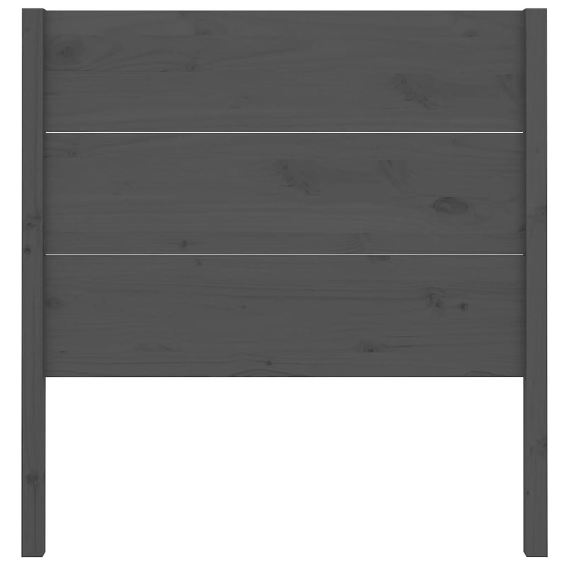 vidaXL szürke tömör fenyőfa fejtámla 96 x 4 x 100 cm