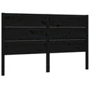 vidaXL fekete tömör fenyőfa fejtámla 126 x 4 x 100 cm
