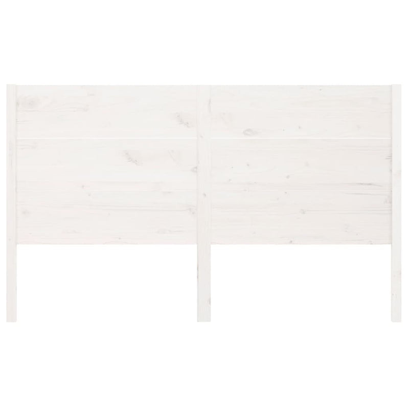 vidaXL fehér tömör fenyőfa fejtámla 141 x 4 x 100 cm