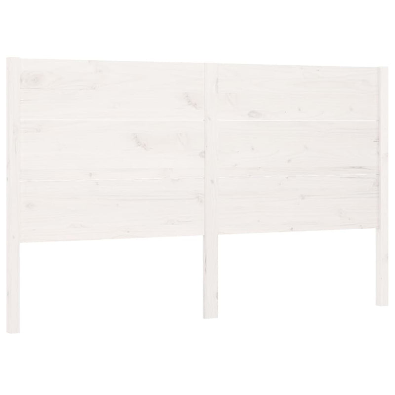 vidaXL fehér tömör fenyőfa fejtámla 156 x 4 x 100 cm