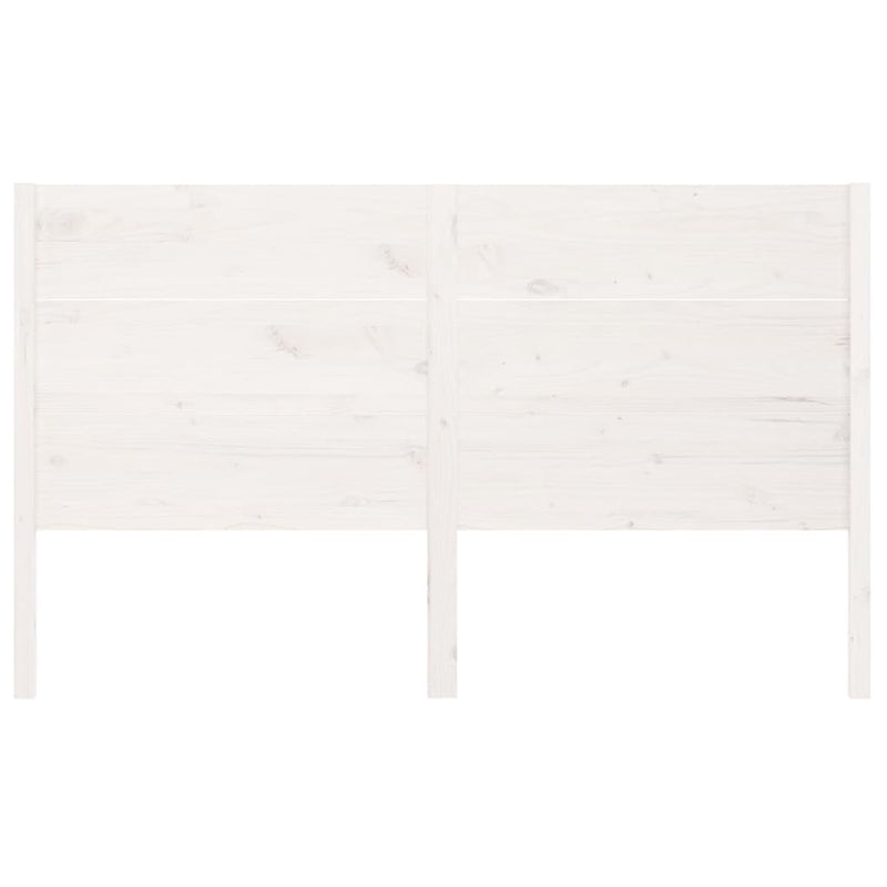 vidaXL fehér tömör fenyőfa fejtámla 156 x 4 x 100 cm
