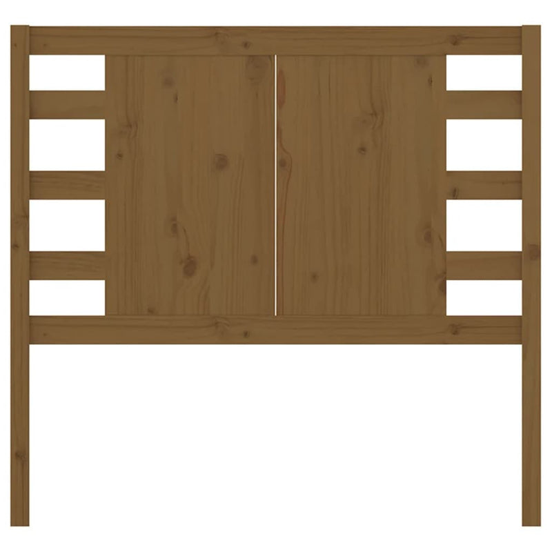 vidaXL mézbarna tömör fenyőfa fejtámla 81 x 4 x 100 cm