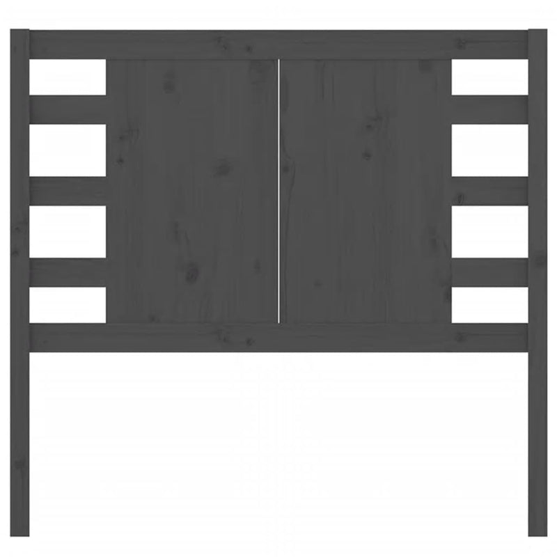 vidaXL szürke tömör fenyőfa fejtámla 96 x 4 x 100 cm