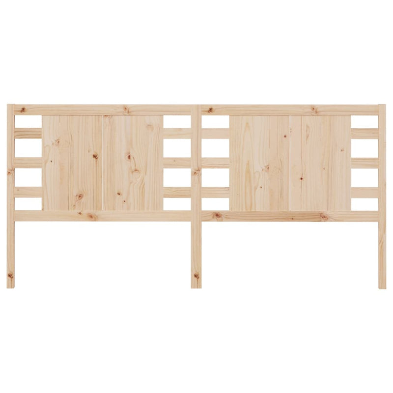 vidaXL tömör fenyőfa fejtámla 126 x 4 x 100 cm