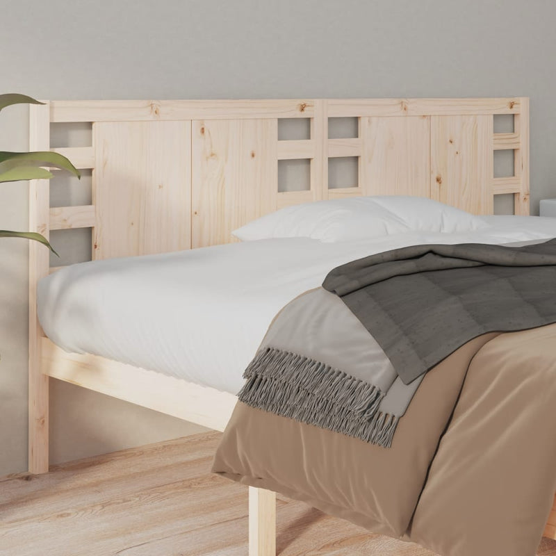 vidaXL tömör fenyőfa fejtámla 126 x 4 x 100 cm