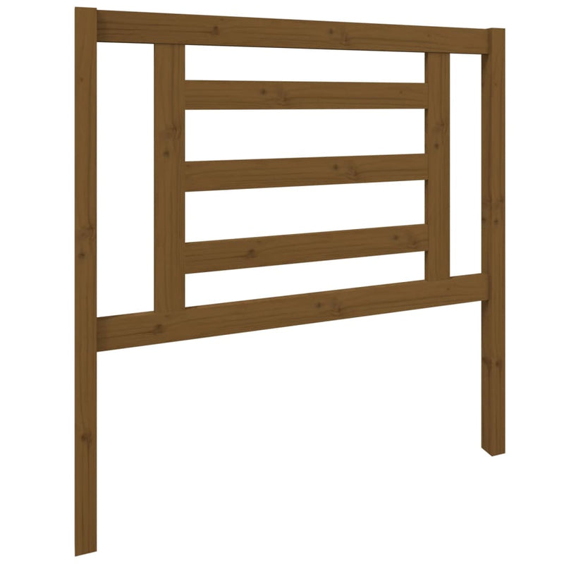 vidaXL mézbarna tömör fenyőfa ágyfejtámla 96 x 4 x 100 cm