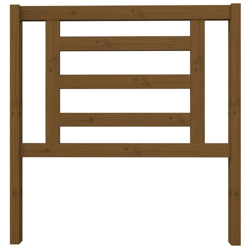 vidaXL mézbarna tömör fenyőfa ágyfejtámla 96 x 4 x 100 cm
