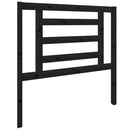 vidaXL fekete tömör fenyőfa ágyfejtámla 96 x 4 x 100 cm