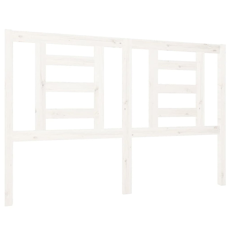 vidaXL fehér tömör fenyőfa ágyfejtámla 126 x 4 x 100 cm