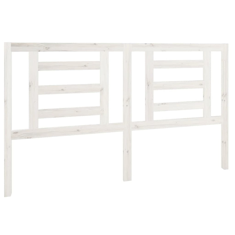 vidaXL fehér tömör fenyőfa ágyfejtámla 166 x 4 x 100 cm