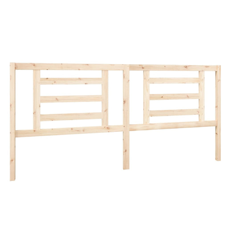 vidaXL tömör fenyőfa ágyfejtámla 206 x 4 x 100 cm