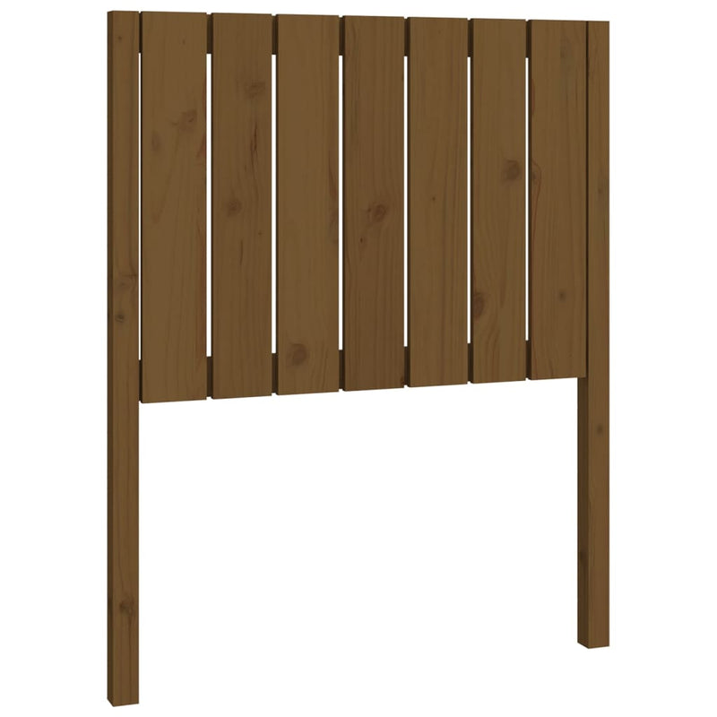 vidaXL mézbarna tömör fenyőfa ágyfejtámla 80,5x4x100cm