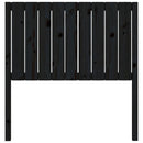 vidaXL fekete tömör fenyőfa ágyfejtámla 95,5 x 4 x 100 cm