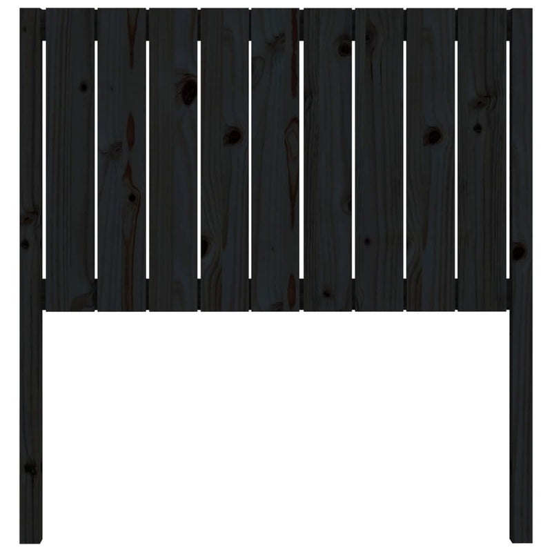 vidaXL fekete tömör fenyőfa ágyfejtámla 95,5 x 4 x 100 cm