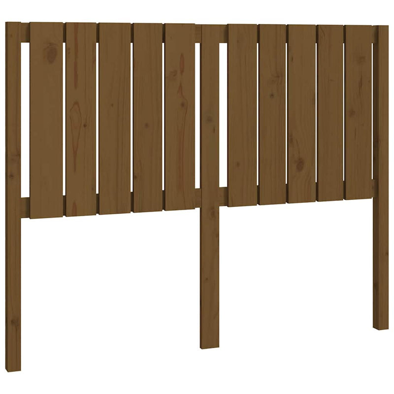 vidaXL mézbarna tömör fenyőfa ágyfejtámla 125,5x4x100 cm