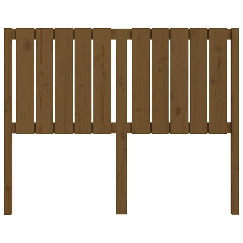 vidaXL mézbarna tömör fenyőfa ágyfejtámla 125,5x4x100 cm