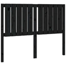 vidaXL fekete tömör fenyőfa ágyfejtámla 125,5 x 4 x 100 cm