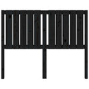 vidaXL fekete tömör fenyőfa ágyfejtámla 125,5 x 4 x 100 cm