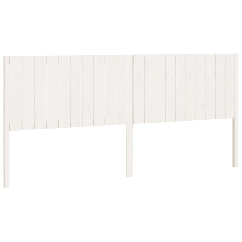 vidaXL fehér tömör fenyőfa ágyfejtámla 205,5 x 4 x 100 cm