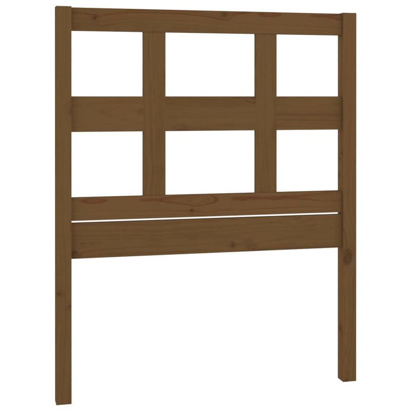 vidaXL mézbarna tömör fenyőfa ágyfejtámla 95,5x4x100 cm